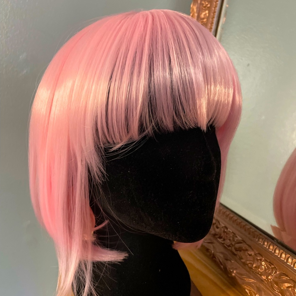 Pink wig